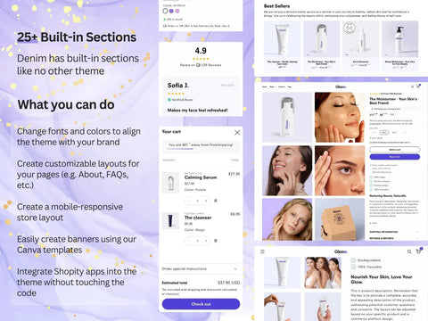 Built-in Cart Features